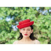 Vintage Straw Breton Hat, Women Bowler 1950S-60S Retro Spring Summer Sun Tea Party Hat | Etsy (US)