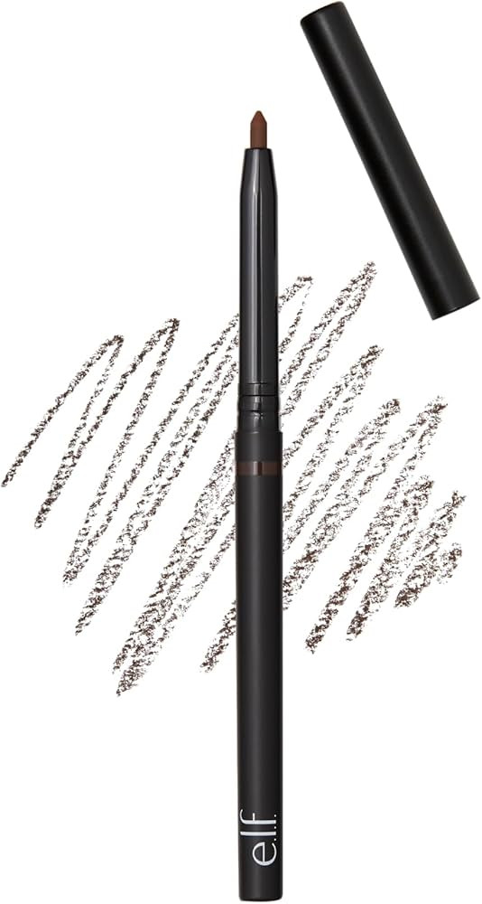 e.l.f. No Budge Retractable Eyeliner, Creamy, Ultra-Pigmented, Coffee | Amazon (US)