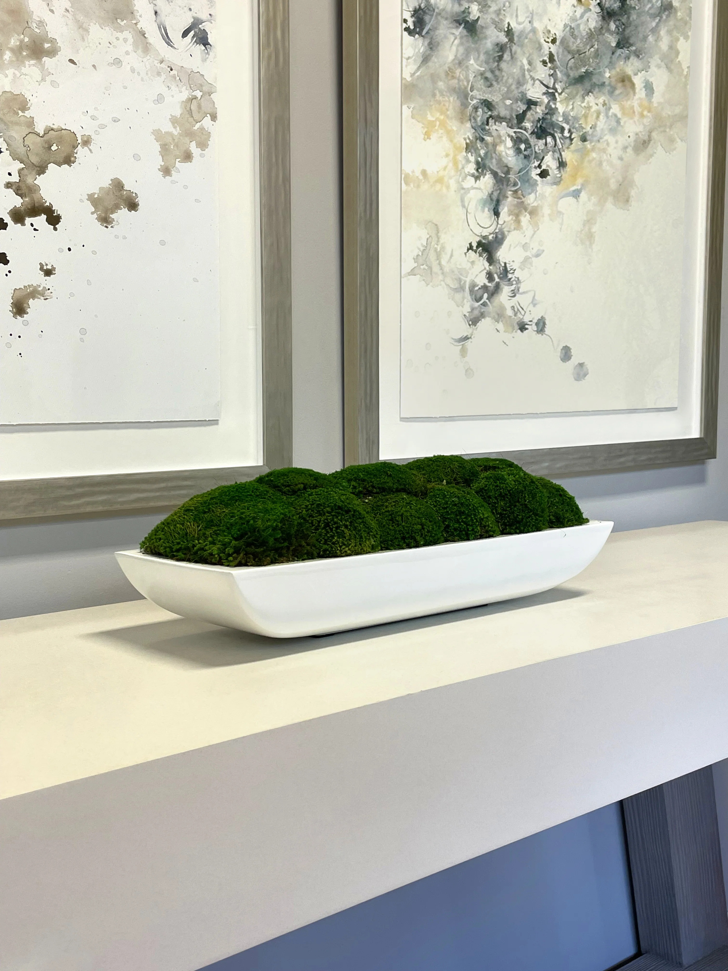 Corder Preserved Moss Arrangement In Oblong Planter | Wayfair North America