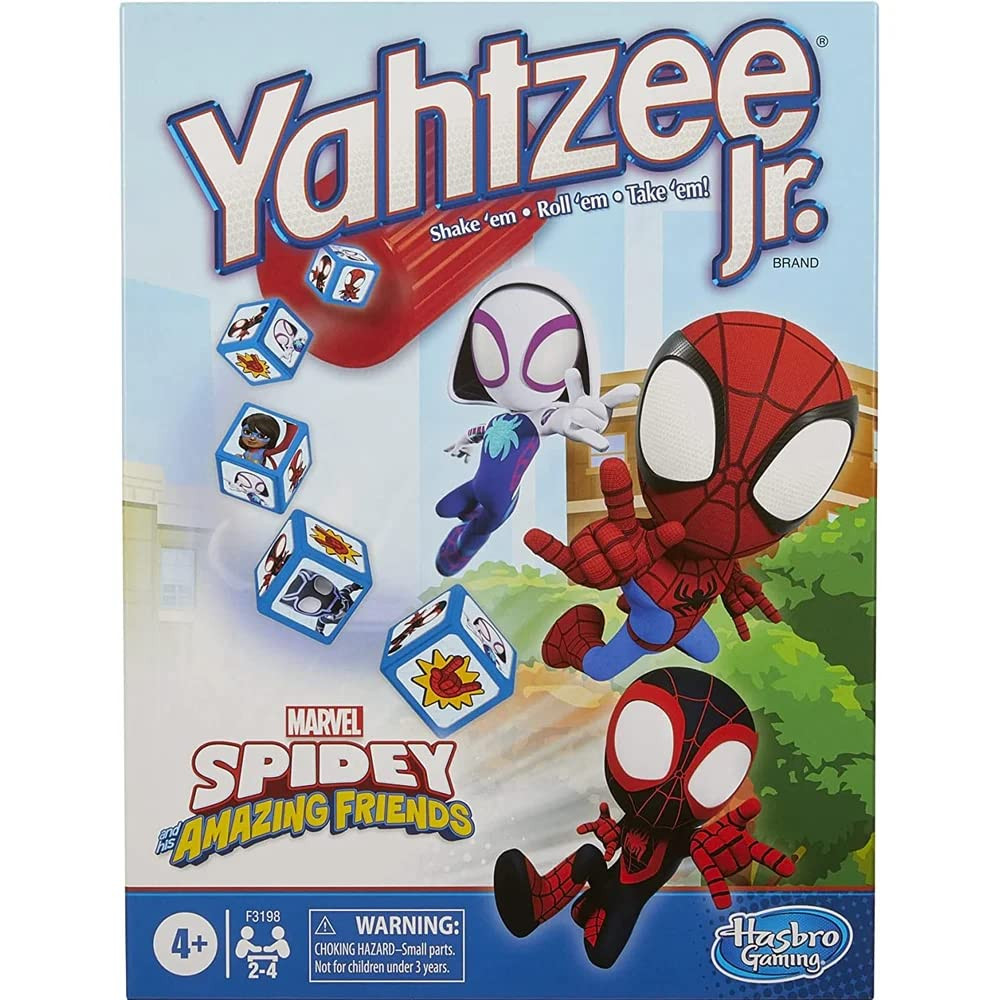 Spidey and His Amazing Friends Hasbro Yahtzee Jr. Marvel Edition Board Game for Kids Ages 4 and U... | Amazon (US)