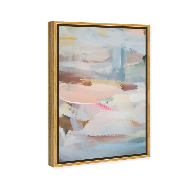 " Abstract Splendor Matinee, Modern & Contemporary Blue " on Canvas | Wayfair North America