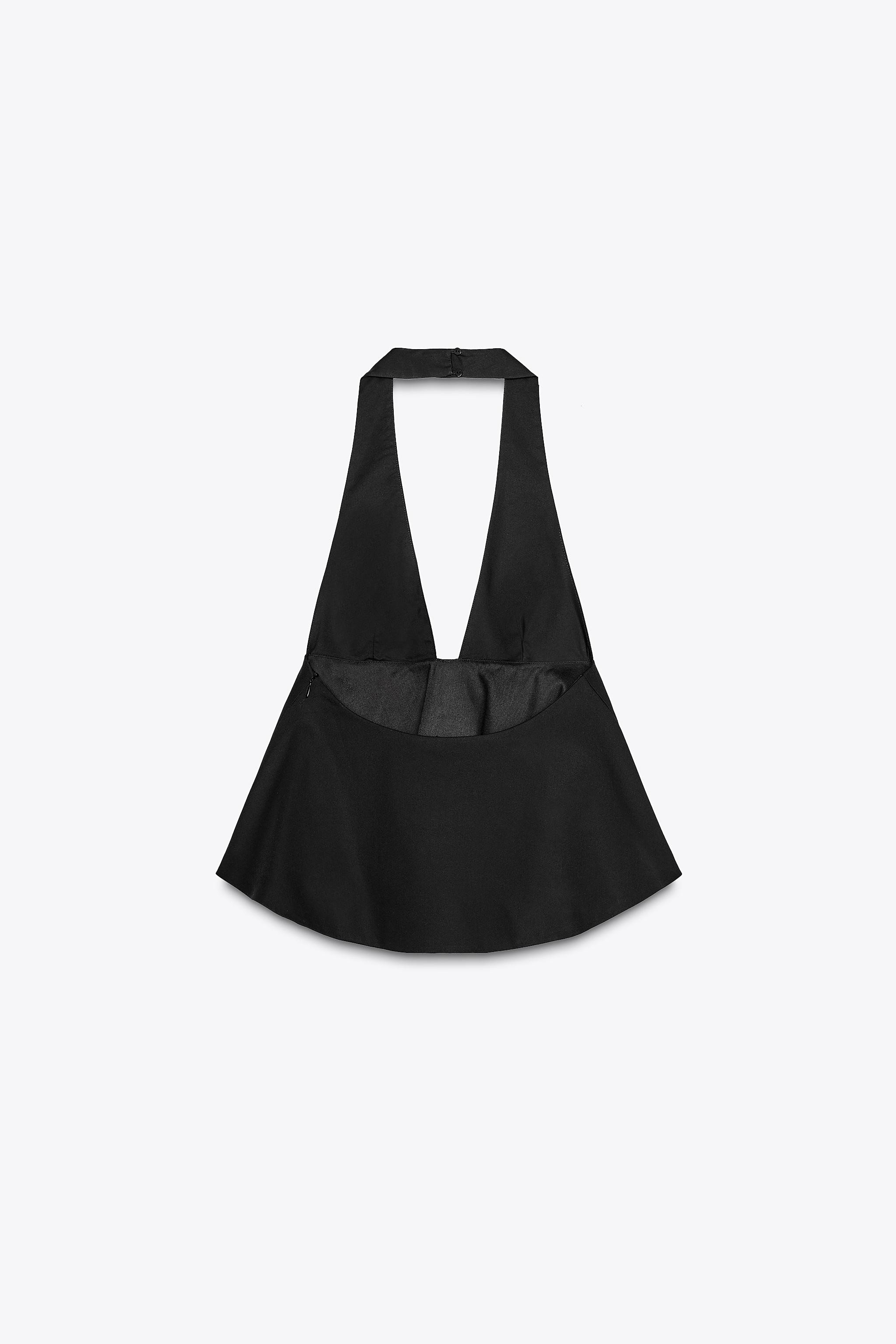 BOW HALTER TOP | Zara US