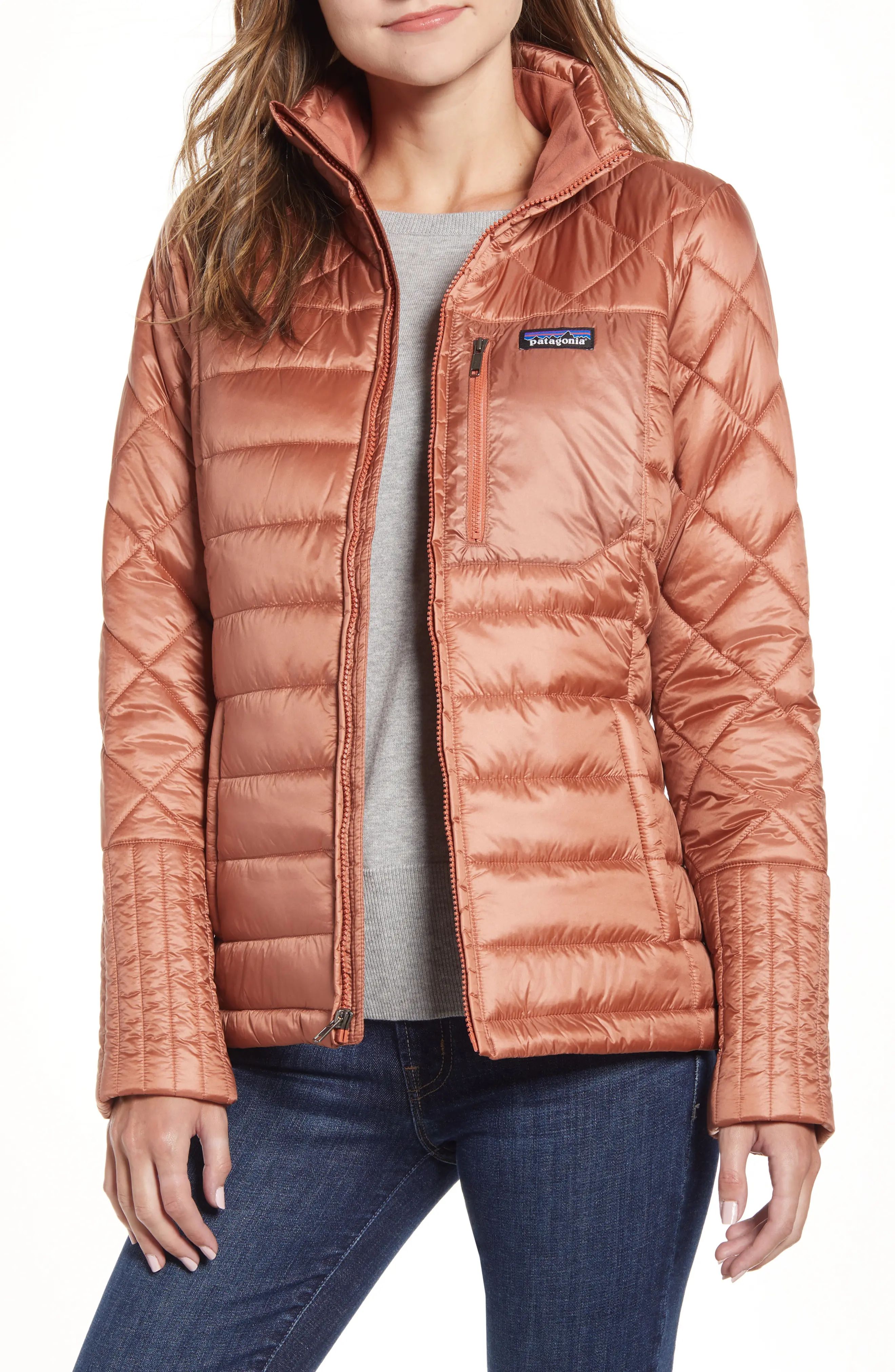 Women's Patagonia Radalie Water Repellent Thermogreen-Insulated Jacket, Size Small - Pink | Nordstrom