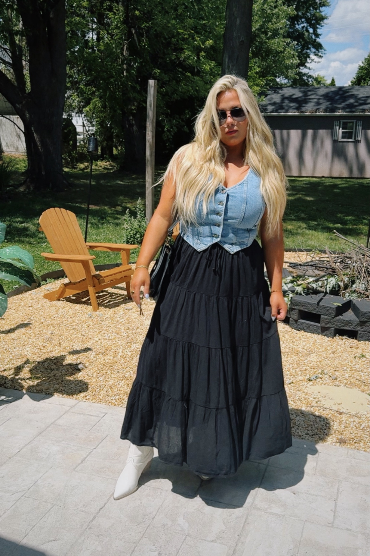 Top is a Marshall’s find, linked similiar!!

Skirt XL - very flowy and comfy!

#LTKFindsUnder50 #LTKMidsize #LTKSaleAlert