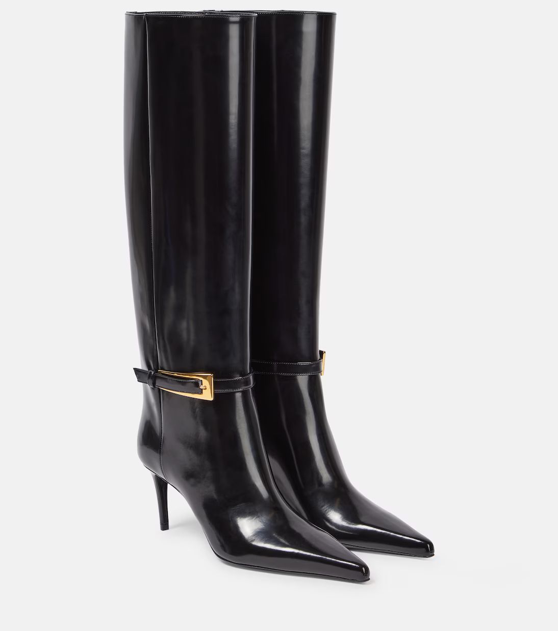 Lee glazed leather knee-high boots | Mytheresa (US/CA)
