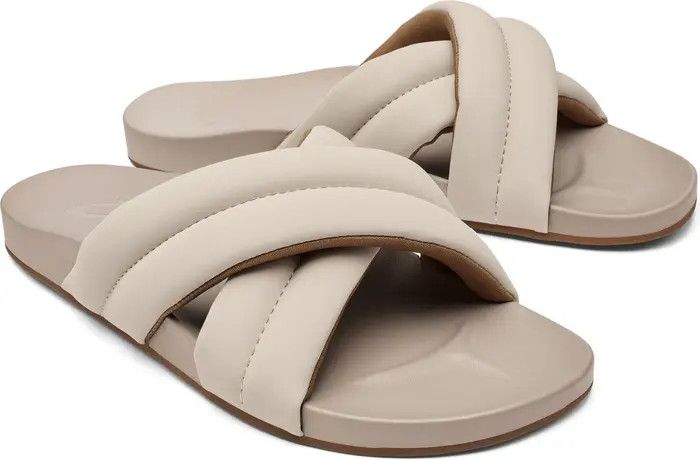 OluKai Hila Water Resistant Slide Sandal | Taupe Sandal Sandals | Spring Outfits | Nordstrom