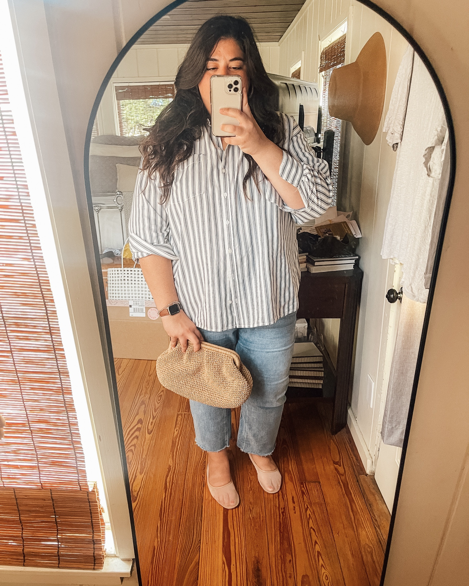 Easiest summer outfit formula… jeans you love, an oversize button down, mesh flats, and go-with-everything bag

#LTKPlusSize #LTKSeasonal #LTKStyleTip