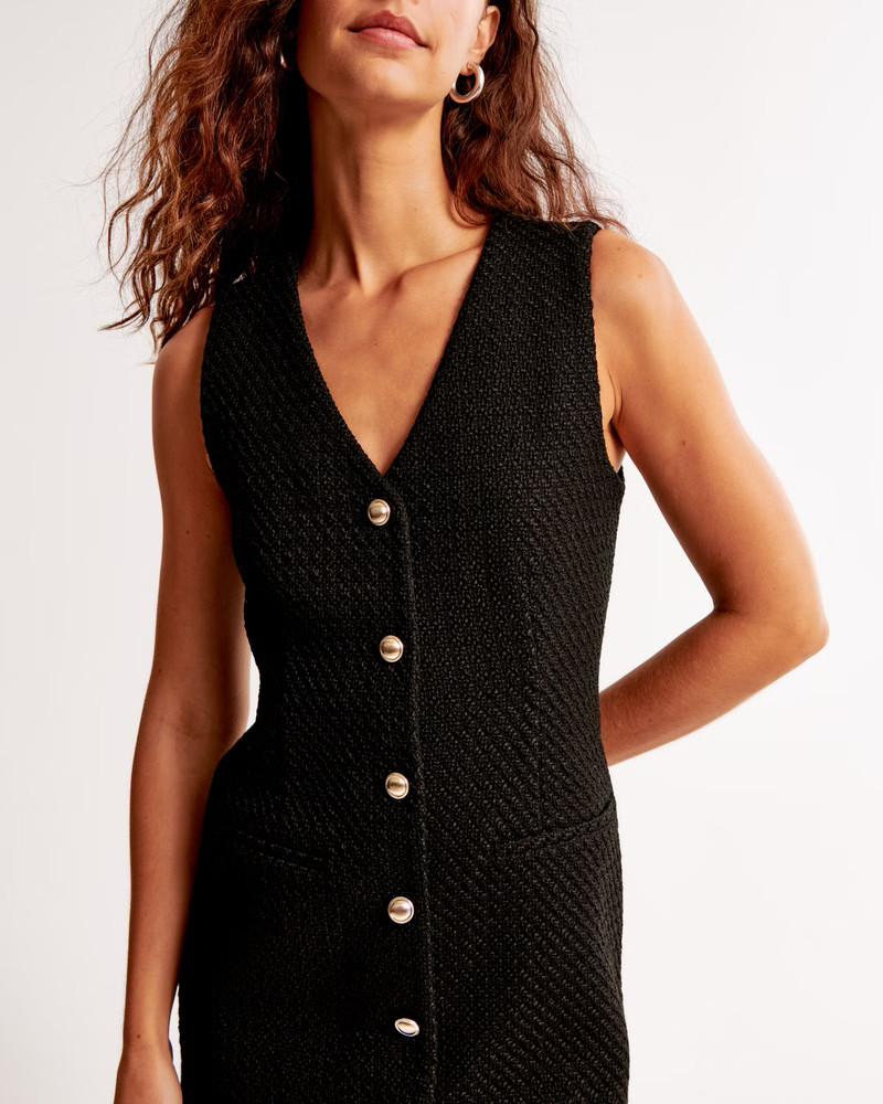 Women's The A&F Mara Tweed Vest Mini Dress | Women's Dresses & Jumpsuits | Abercrombie.com | Abercrombie & Fitch (US)