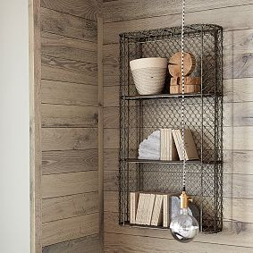 Industrial Metal Shelving (23"x42") | Pottery Barn Teen