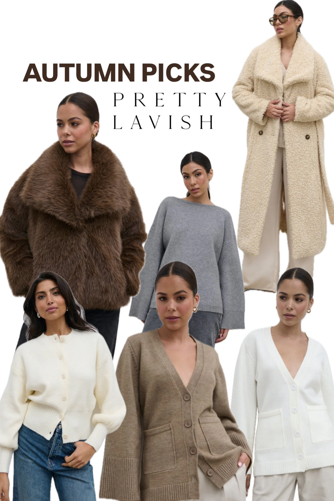 Pretty lavish autumn picks, faux fur jacket, teddy coat, khaite cardigan dupes, grey jumper, cream cardigann

#FashionMonth #LTKuk #LTKautumn