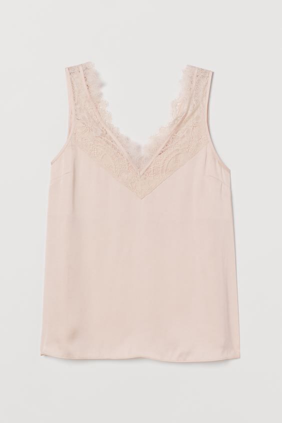 Lace-trimmed Top | H&M (US + CA)