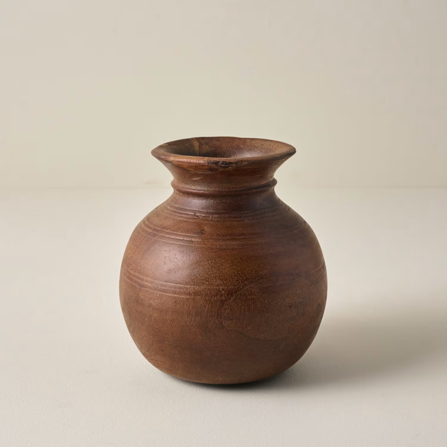 Theo Aged Wood Vase | Magnolia