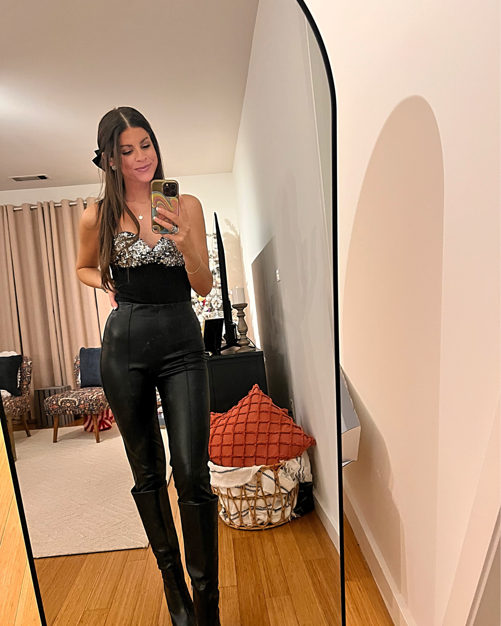 NYE attire on sale for under $50 💃🏻 || These leggings are one of my favorites for everyday; high rise & long 🖤. 

#LTKFindsUnder50 #LTKStyleTip #LTKSaleAlert