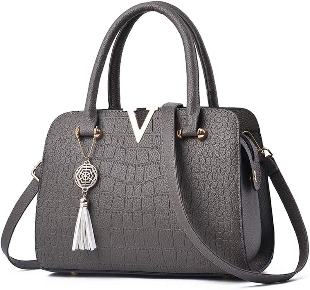 JHVYF Women Claissic Top Handle Handbag Crossbody Casual Purse Satchel Tote | Amazon (US)