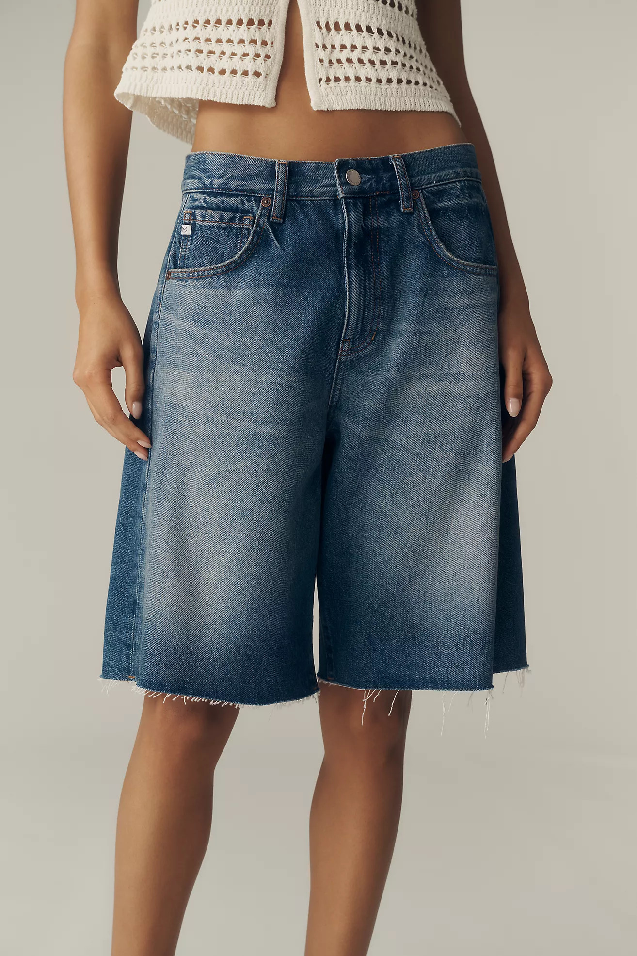 AG Hattie Cotton Denim Shorts | Anthropologie (US)