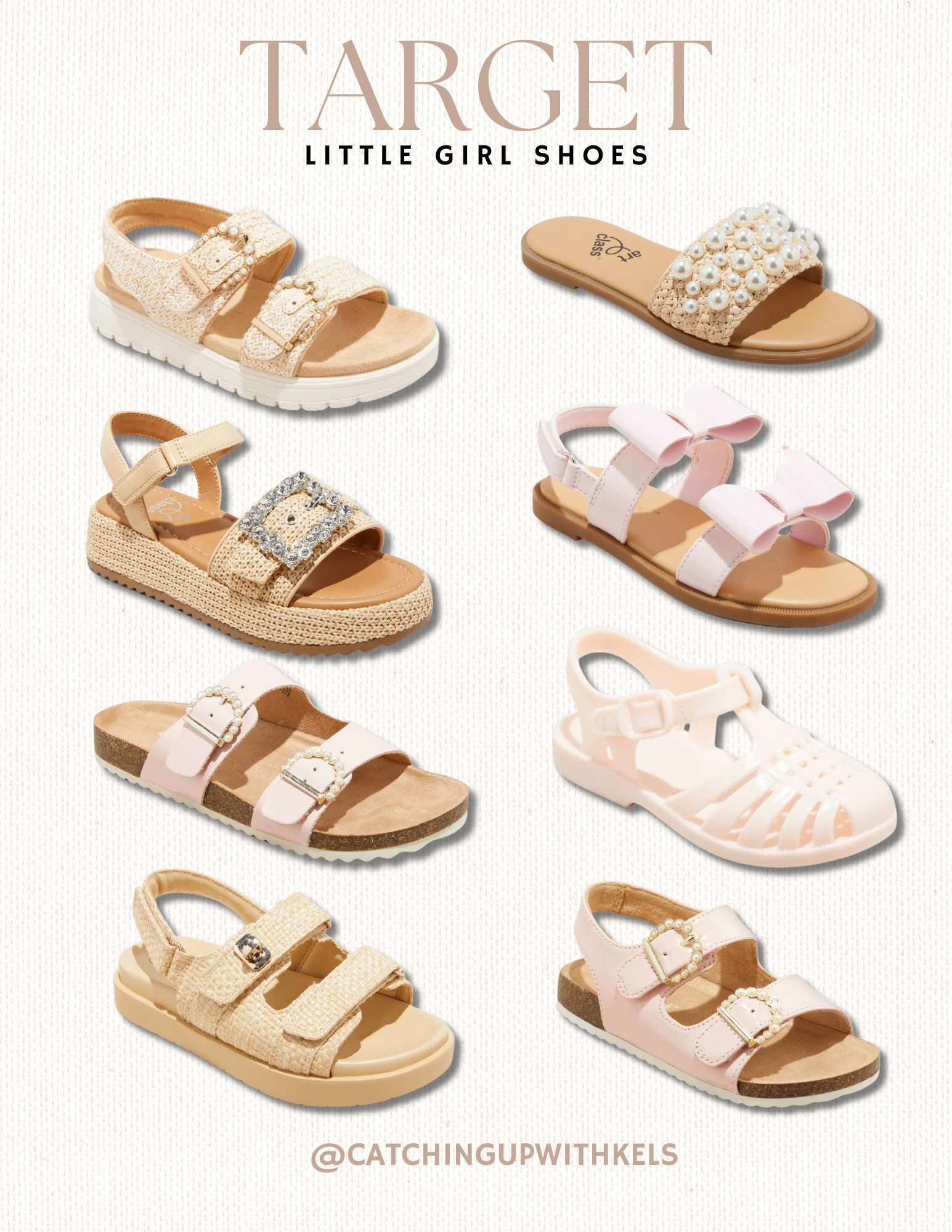 I found the cutest little girls sandals at Target a few pairs have a matching pair for mom too! These are just so darling for spring! #targetfinds 

 #LTKBaby #LTKKids