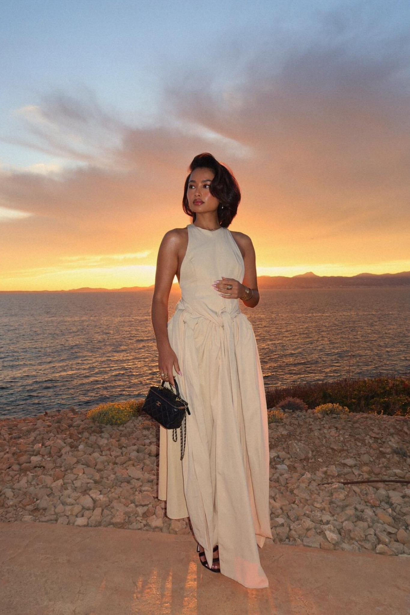 Asos, River island, Chanel, summer outfit, holiday outfit, maxi dress, halterneck maxi dress, beige dress, summer dress, holiday dress, summer outfits, holiday outfits

#LTKeurope #LTKsummer #LTKstyletip