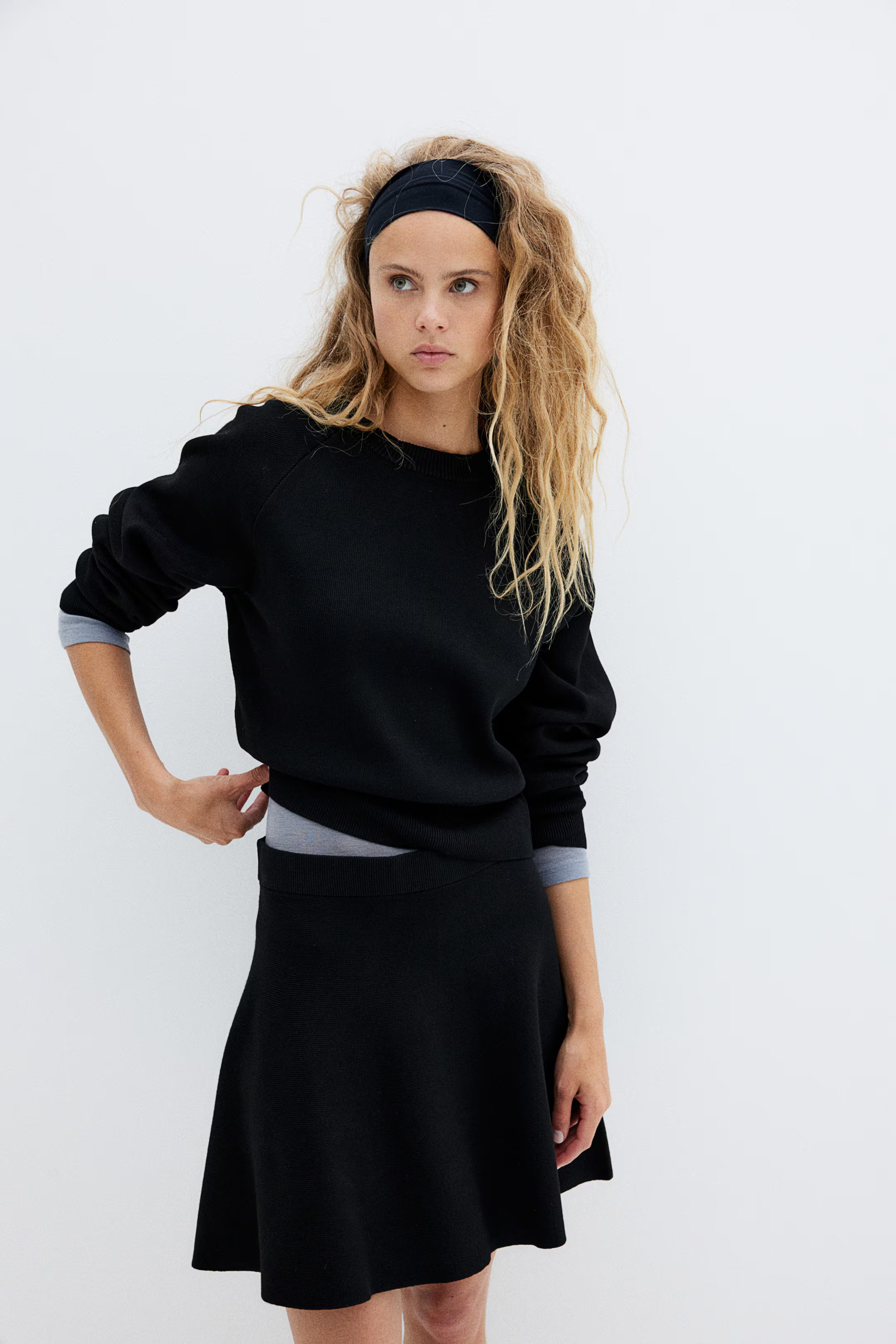Flared Knit Skirt | H&M (US + CA)