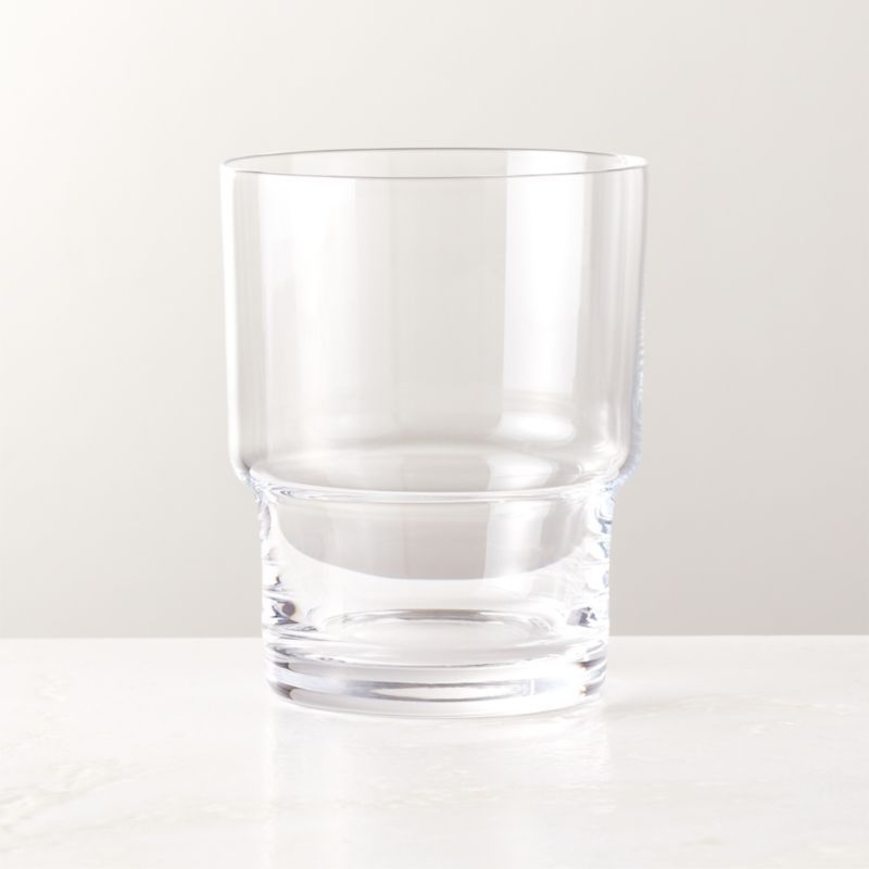 Whitney Modern Clear Double Old-Fashioned Glass + Reviews | CB2 | CB2