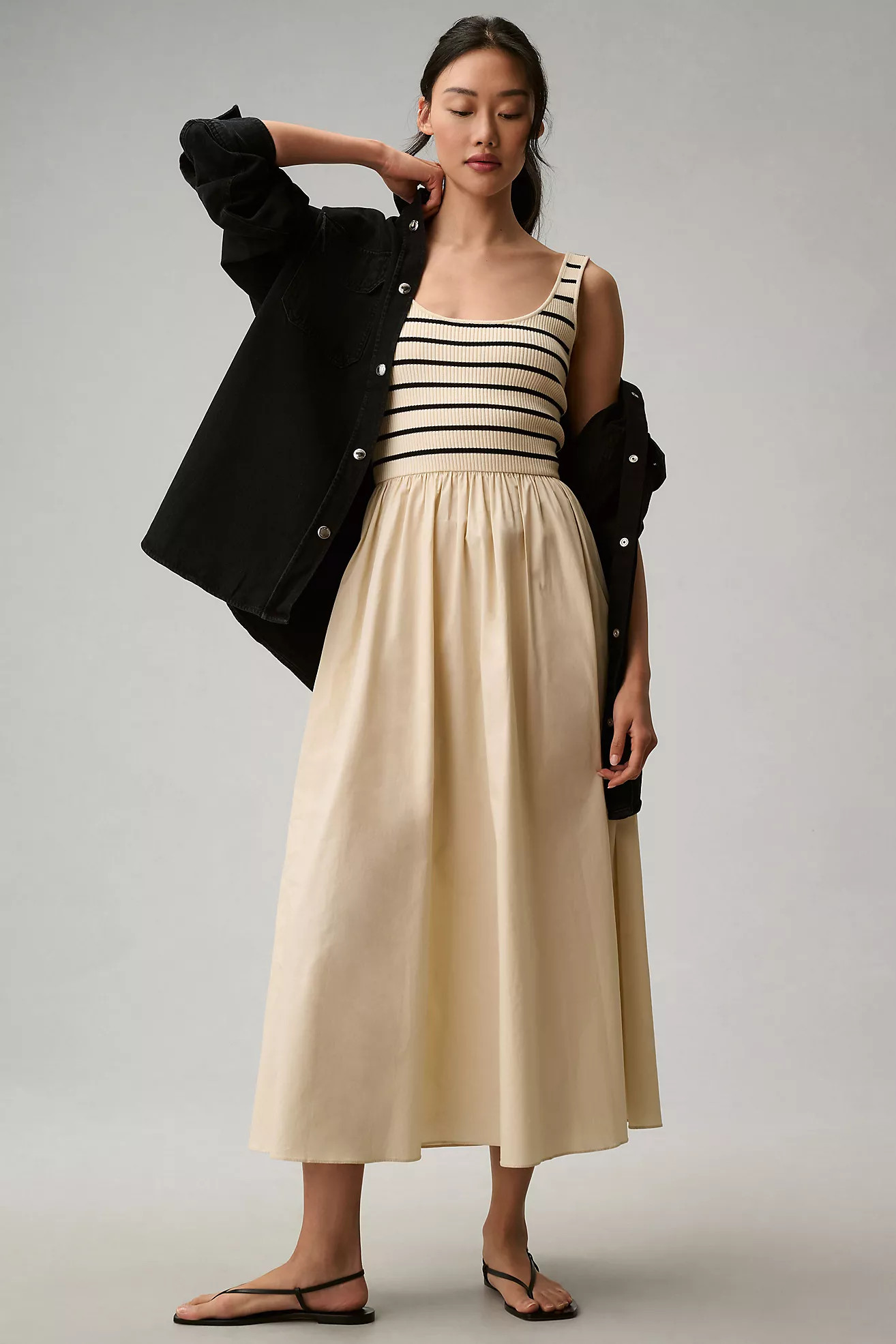 Moon River Twofer Midi Dress | Anthropologie (US)