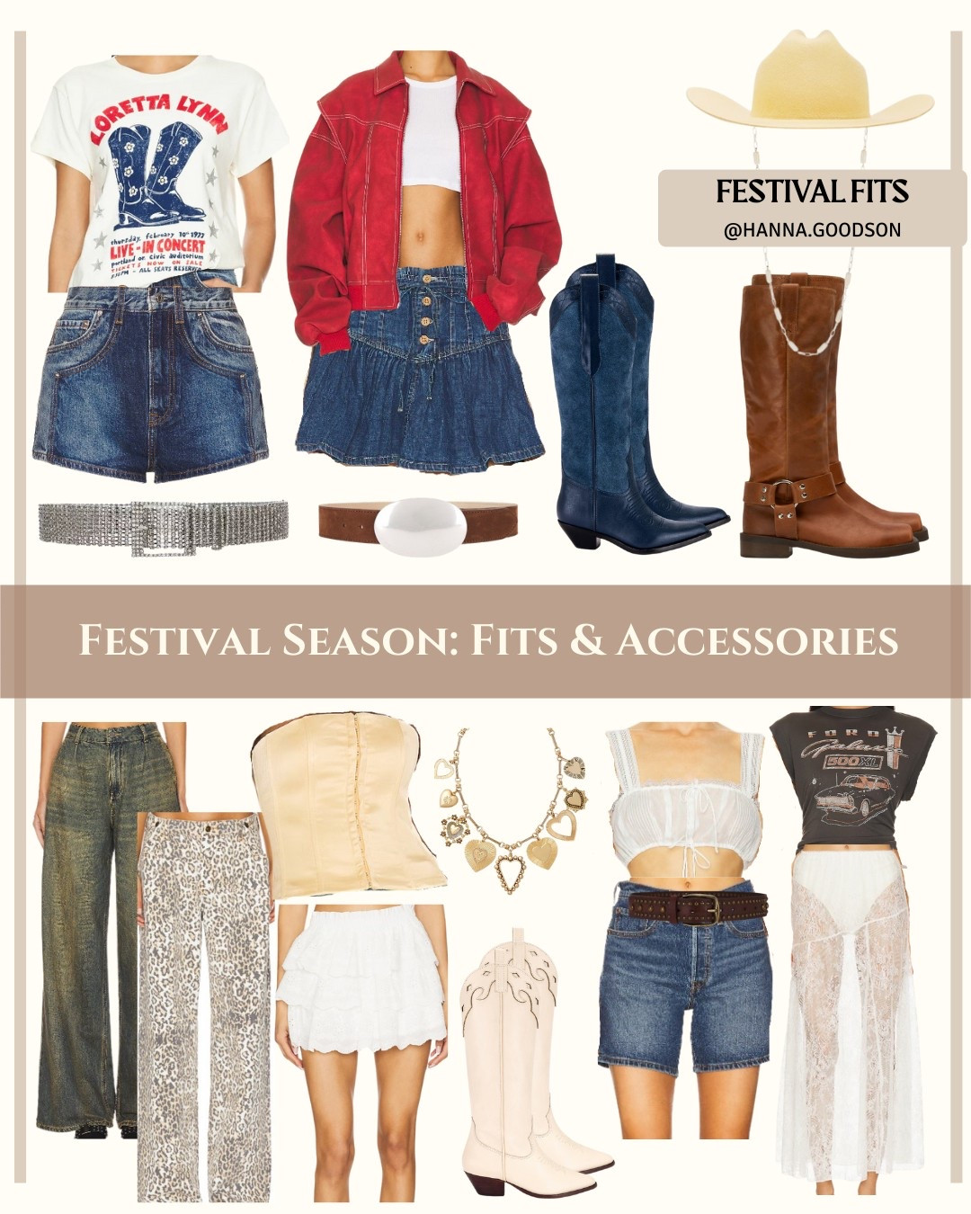 WESTERN MEETS BOHO 🌵✨ | Festival-Ready Fits for Coachella, Stagecoach & Beyond. Channel desert sunsets and free-spirited vibes.

Perfect for Lollapalooza, desert raves, or summer road trips. Shop all linked pieces via my LTK—effortlessly mix boho lace, retro denim, and cowboy-core accents. Tap the 🔗 in bio under “Festival Styles” + save this post for inspo!  

#ShopLTK #FestivalFashion #WesternBoho #CoachellaOOTD #StagecoachStyle #Y2KAccessories  

#LTKFestival #LTKSeasonal #LTKStyleTip