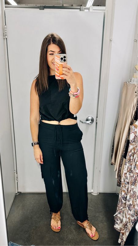 Fall casual fit
Wearing a small regular in the crop athletic top and a medium in the parachute pants. I would prefer a tall 

#LTKsalealert #LTKstyletip #LTKcurves
