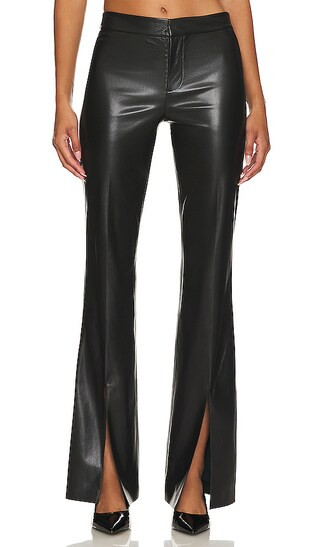 Walker Faux Leather Pant in Black | Revolve Clothing (Global)