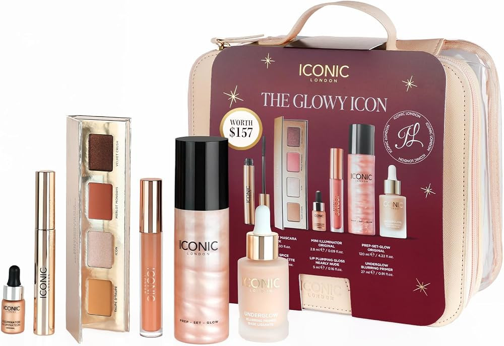 ICONIC LONDON Luxury Makeup Set for Glowy, Radiant Skin and Highlighted Finish, Perfect for Gifti... | Amazon (US)
