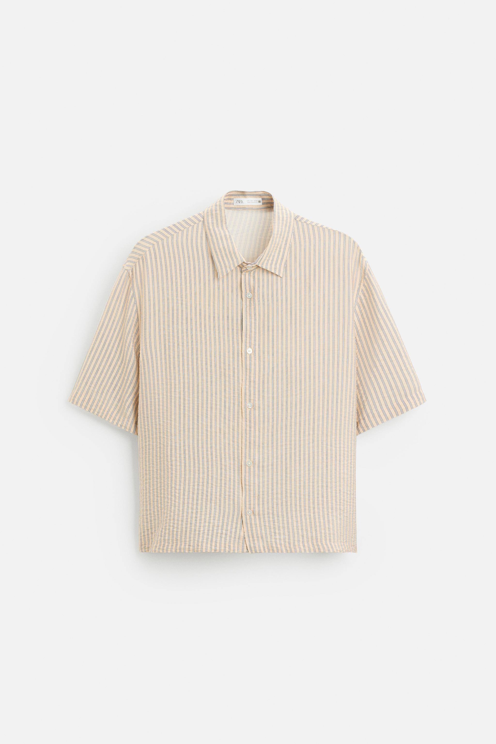 PRINTED TEXTURED SHIRT | Zara UK