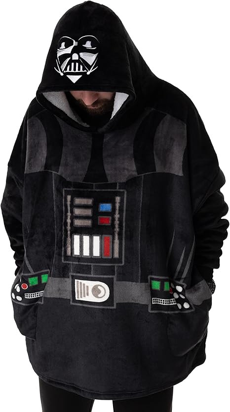 STAR WARS Unisex Wearable Blanket Hoodie | Adults Hooded Pullover Character Graphics | Amazon (US)
