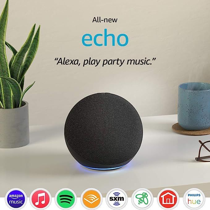 All-new Echo (4th Gen, 2020 release) | With premium sound, smart home hub, and Alexa | Charcoal | Amazon (US)