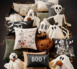 Boo Pumpkin Shaped Pillow | Pottery Barn (US)