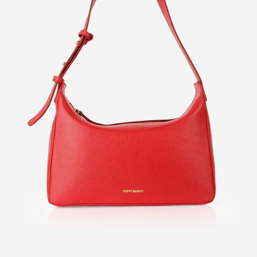 The Tres Chic Bag Racing Red | Poppy Barley