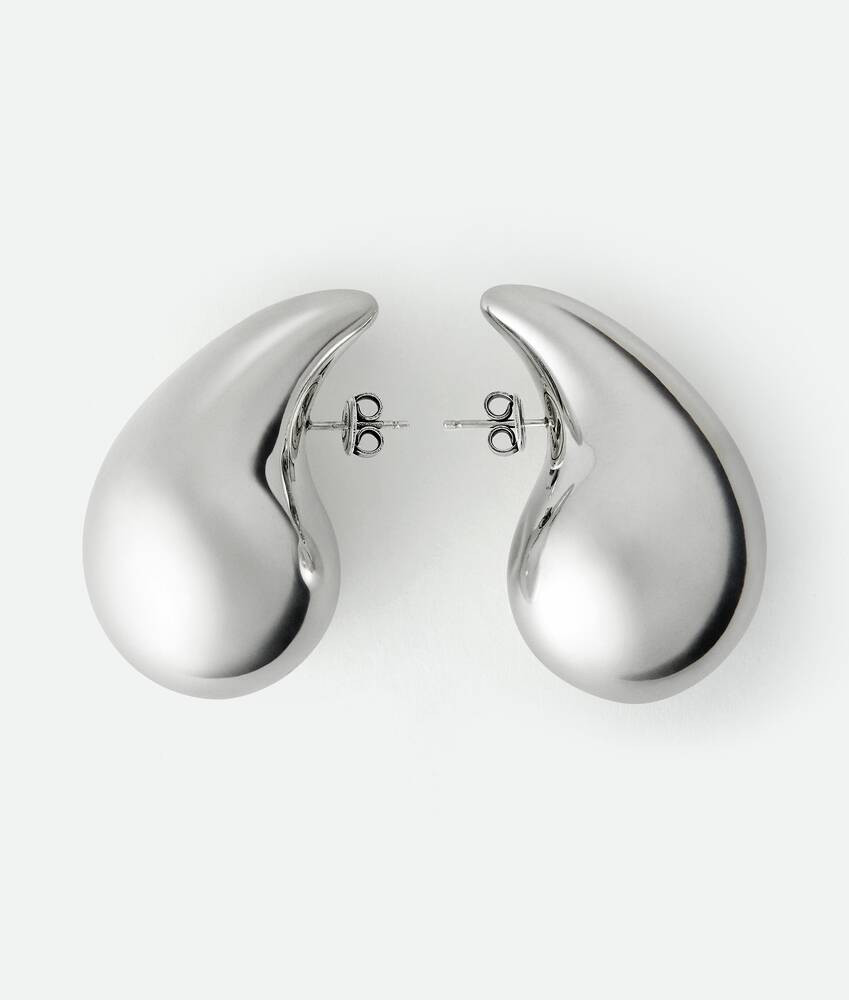 Bottega Veneta® Women's Large Drop Earrings in Silver. Shop online now. | Bottega Veneta