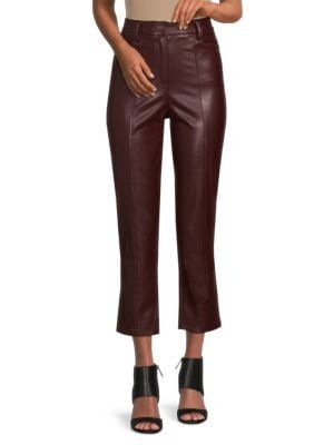 Jen Faux Leather Cropped Pants | Saks Fifth Avenue OFF 5TH (Pmt risk)