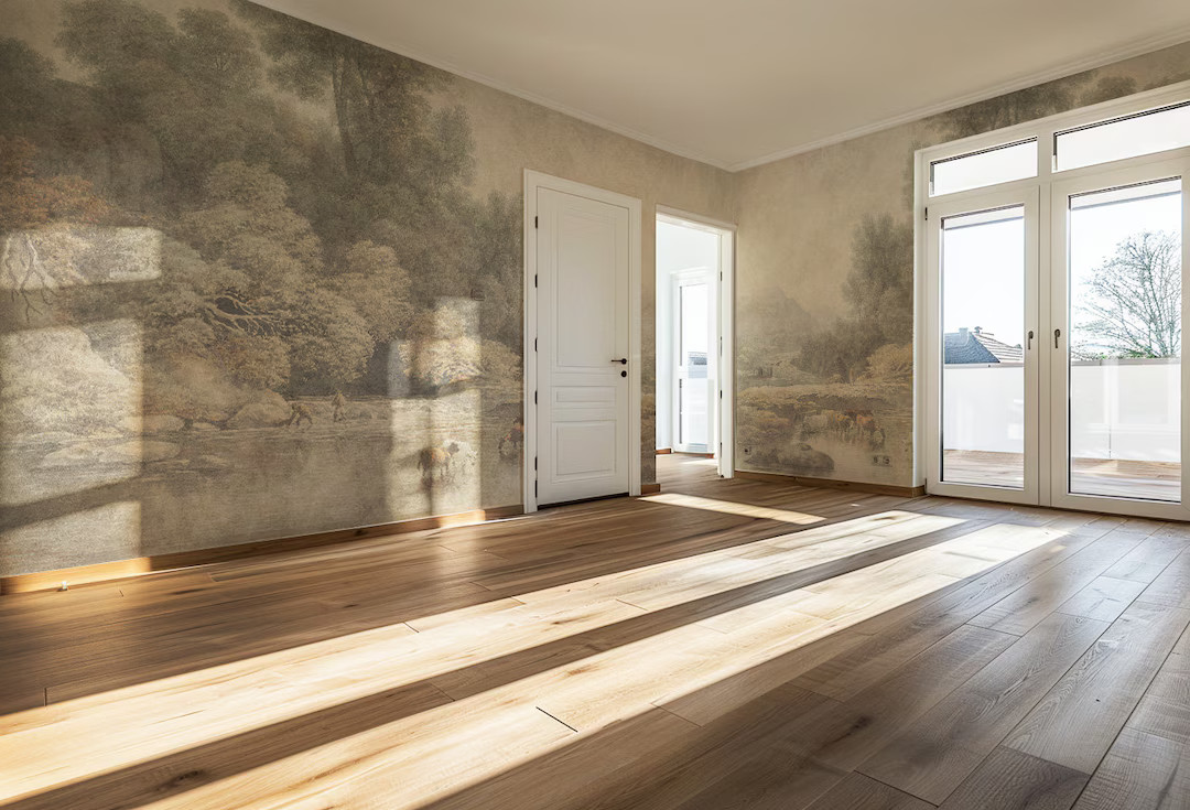 Watercolor Wall Mural, Landscape Wallpaper. Peel and Stick or Regular Vinyl Wall Decor. Subtle, M... | Etsy (US)