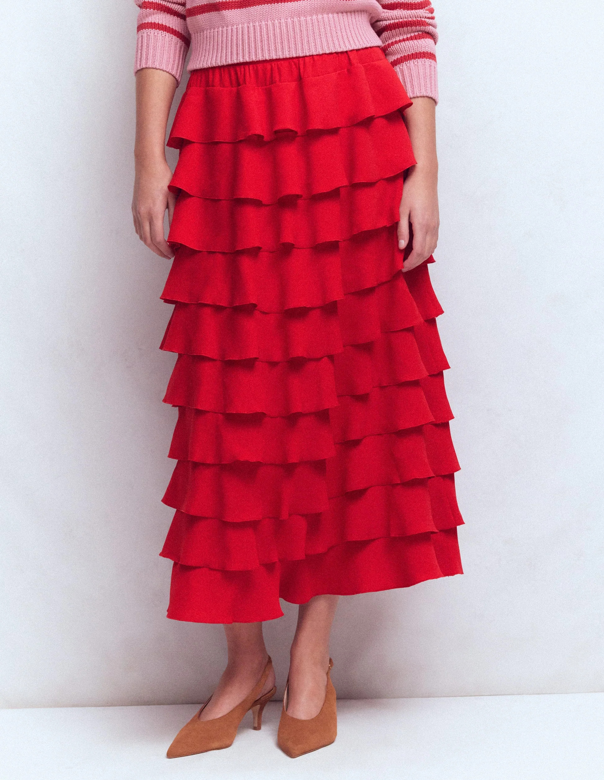 Tiered Maxi Skirt-SALSA | Boden UK