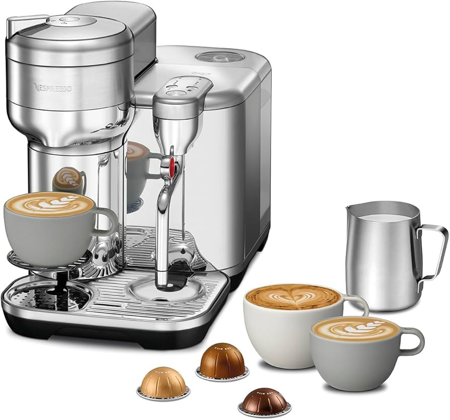 Nespresso Vertuo Creatista Automatic Pod Coffee Machine with Milk Frother Wand for Cappuccino, Fl... | Amazon (UK)