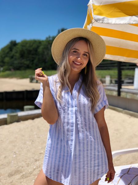 Blue and white stripes are classic every summer but this year we are seeing even more striped looks trending✨
#vacationoutfit #summeroutfit #swim #coverup #vacation #travel 


#LTKtravel #LTKswim #LTKfindsunder50