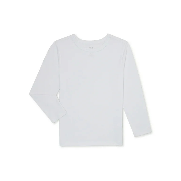 Wonder Nation Boys Long Sleeve Kid Tough T-Shirt, Sizes 4-18 & Husky - Walmart.com | Walmart (US)