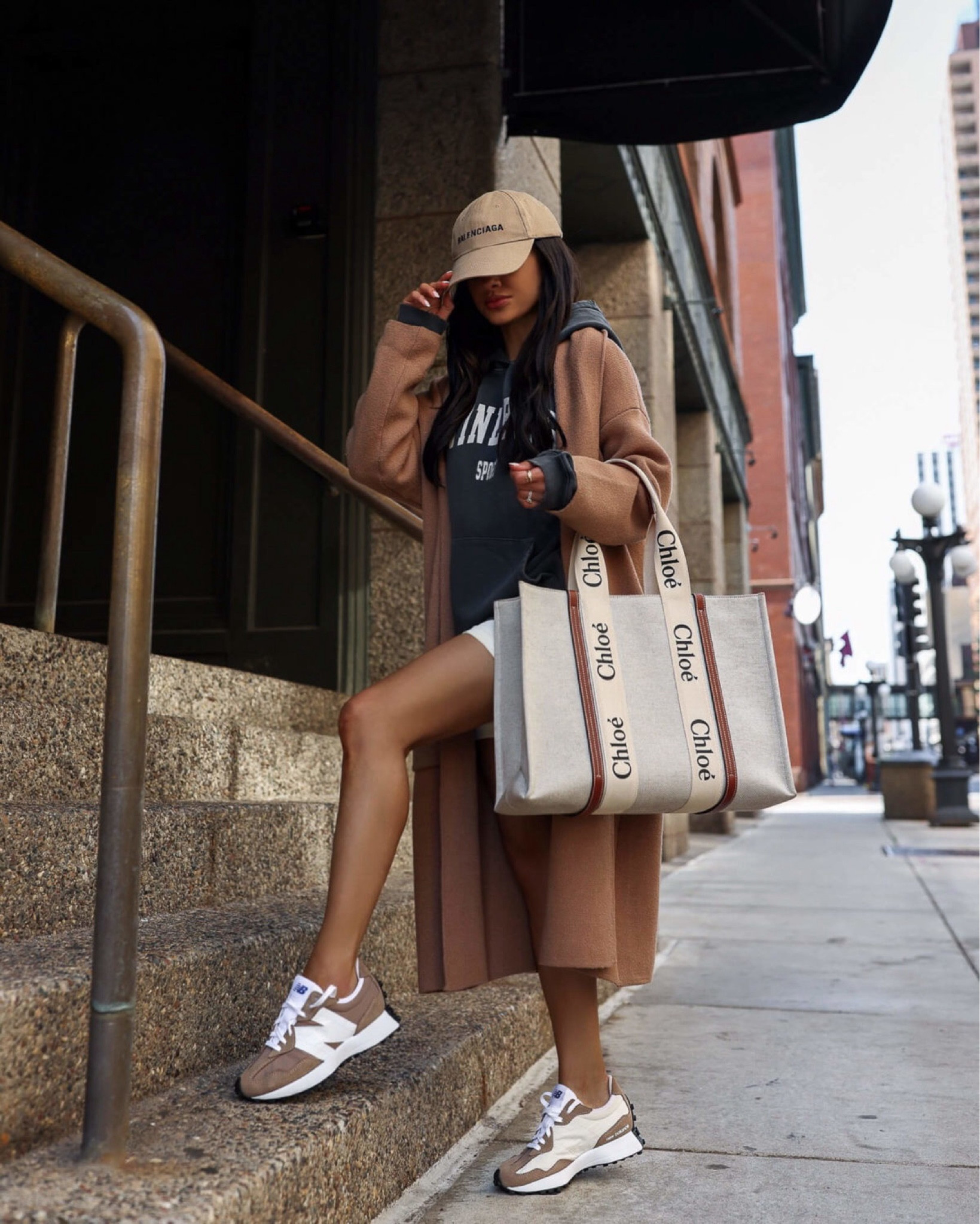 Mango camel coatigan on sale
Amazon knit set
New balance sneakers
Chloe woody tote 