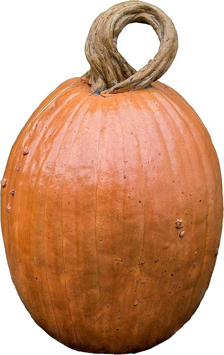 CF-144 Peter Pumpkin, Pumpkin Orange Color, Decorative Cast Stone Pumpkin, Fall & Autumn Decor, H... | Amazon (US)