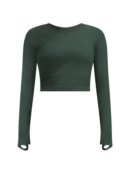 Swiftly Tech Cropped Long-Sleeve Shirt 2.0 | Women's Long Sleeve Shirts | lululemon | Lululemon (US)