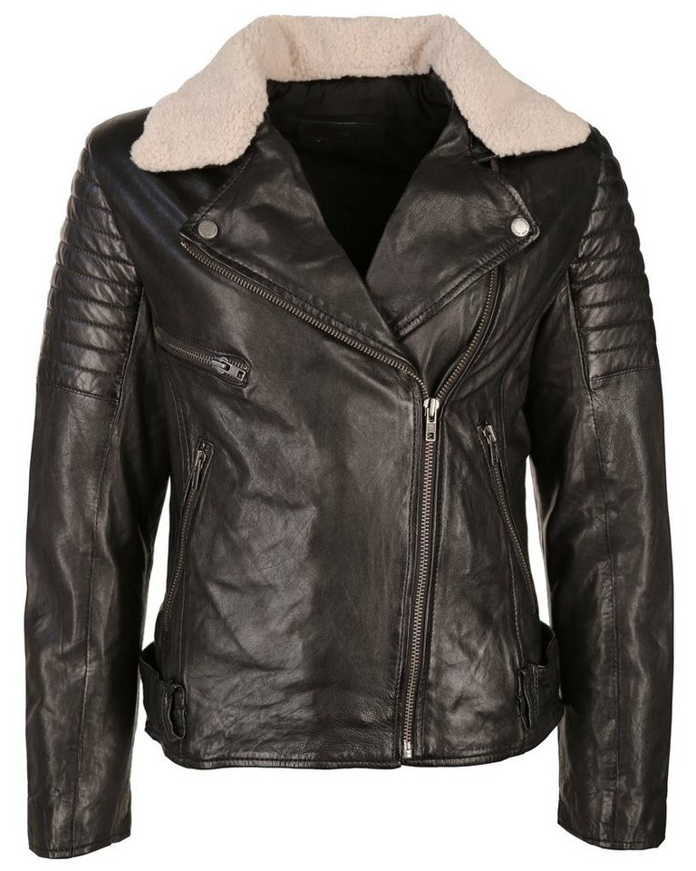 TOM TAILOR Lederjacke mit weichem Teddyfellkragen »TTW-7012« | OTTO DE