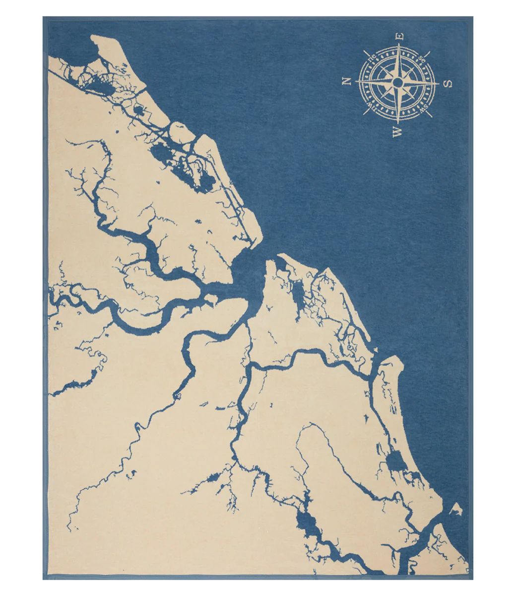 Charleston Map Blanket | ChappyWrap