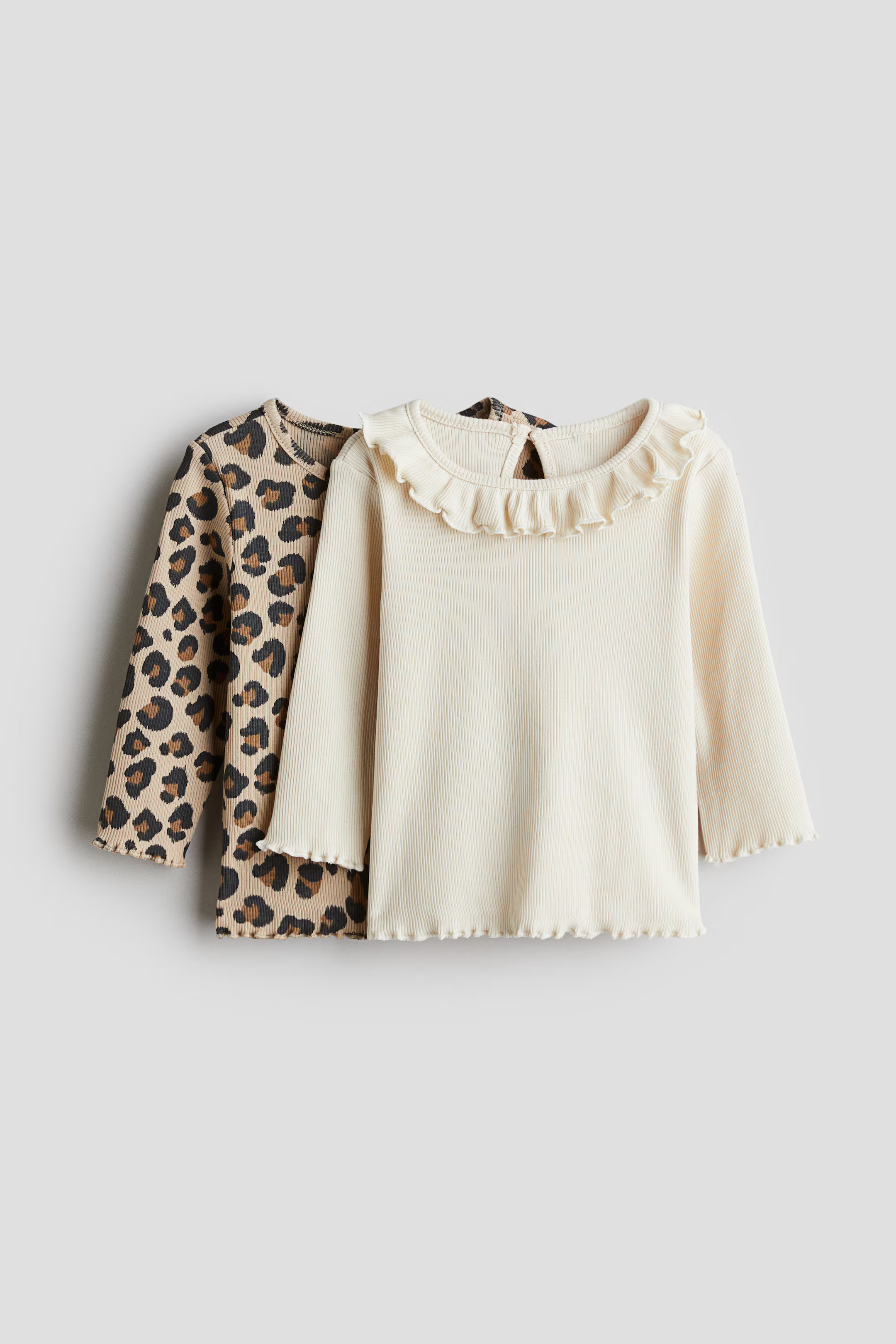 2-pack Ribbed Jersey Tops | H&M (US + CA)