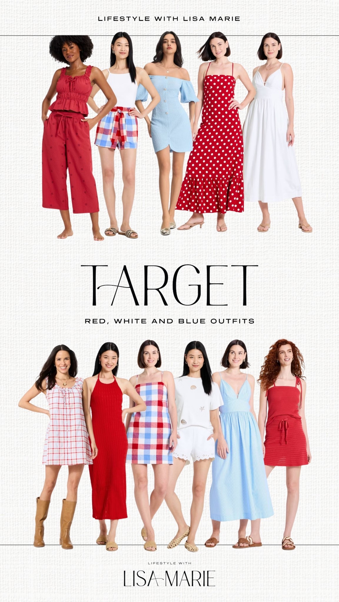 Target new red, white and blue outfit arrivals that are perfect for Memorial Day and the 4th of July. Polka dot, plaid and embroidered dresses and two piece sets. Spring and summer holiday outfits for the pool, beach, pool party, resorts, vacations and cruises. 

 

#LTKootd #LTKSeasonal #LTKPetite