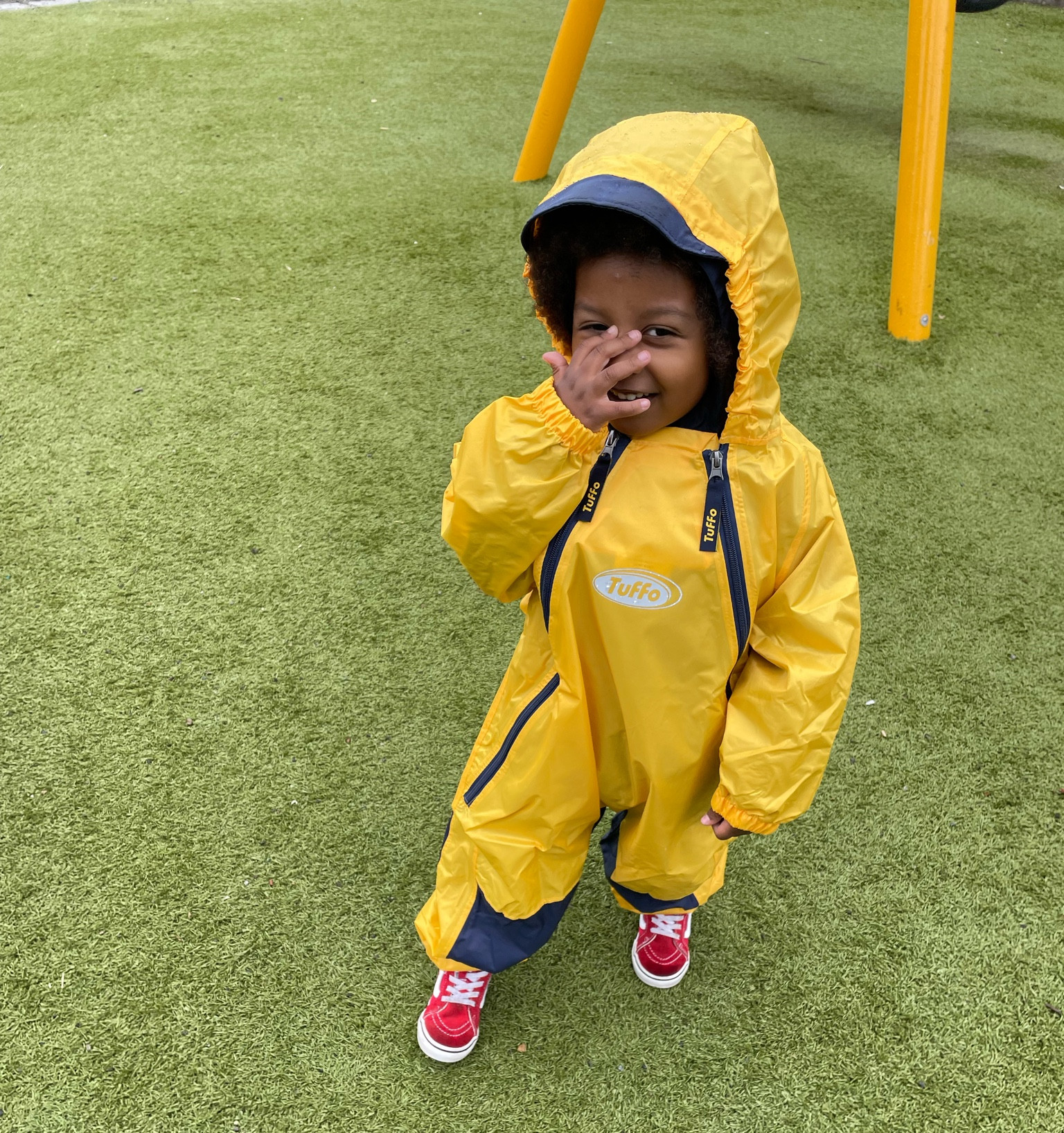 Discovered these suits on a rainy day field trip! Obsessed!!! My baby was dry, warm and everything he was wearing fit comfortable underneath. Even the little brim worked great to keep rain off of him

#LTKkids #LTKbaby #LTKFind