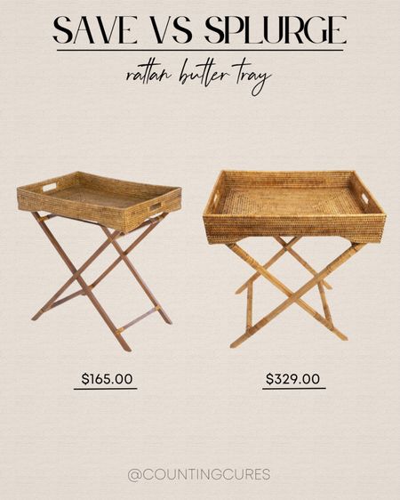 Check out an affordable version of this aesthetic rattan butler tray!
#homefurniture #lookforless #modernhome #savevssplurge

#LTKhome #LTKstyletip #LTKSeasonal