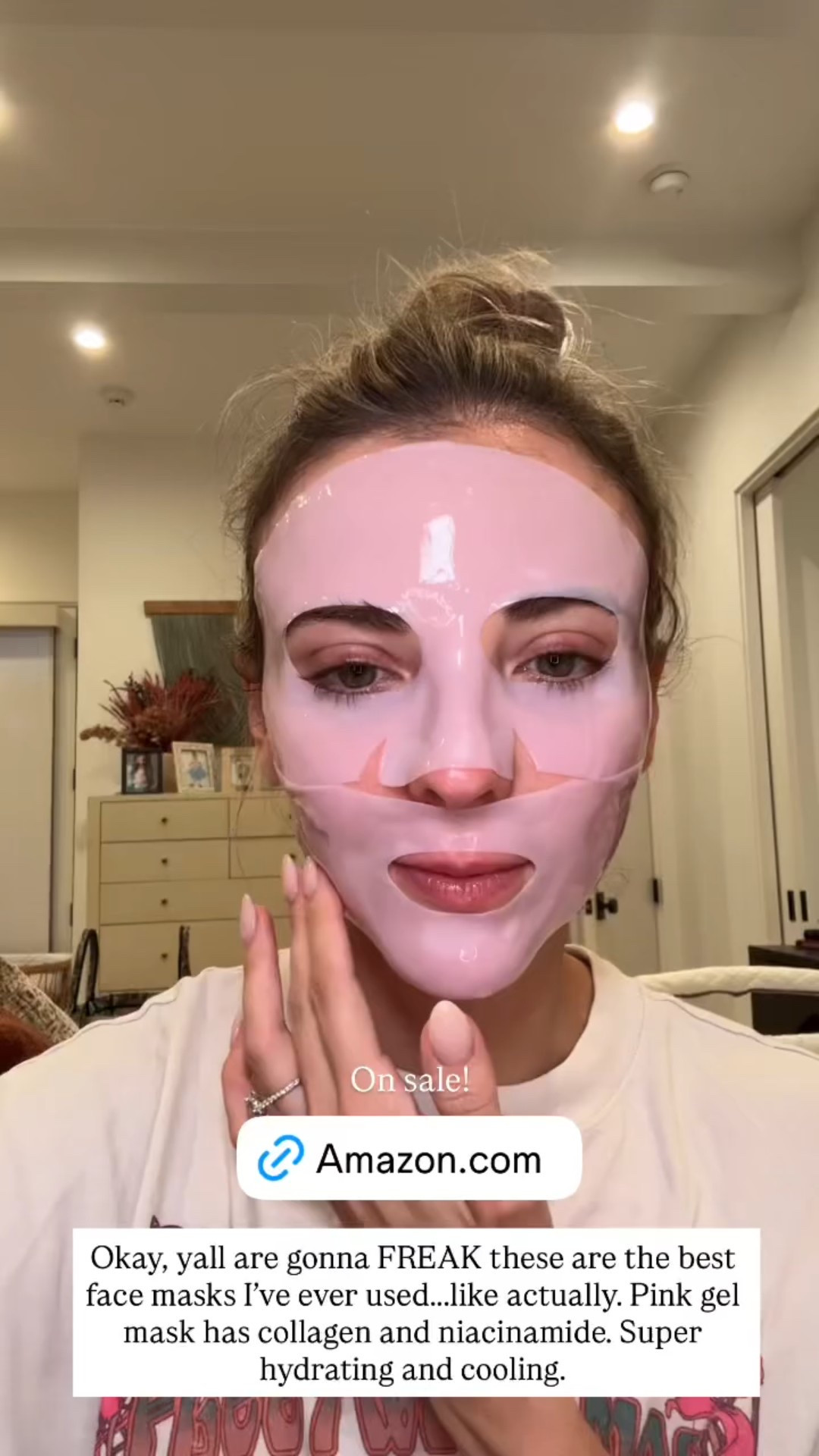 Okay, y’all are gonna freak! These are the best face masks I’ve ever used… like actually. Pink gel mask has collagen and niacinamide. Super hydrating and cooling

#LTKBeauty #LTKSaleAlert #LTKFindsUnder50